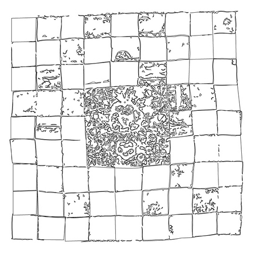 비단수조각보(17340)