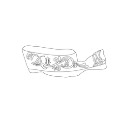 포도덩굴무늬암막새(52017)