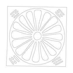 꽃문,팔괘문,동그라미문,사각형문(30634)