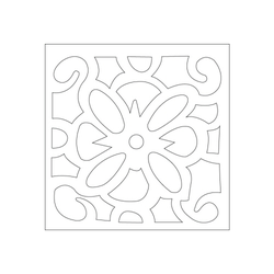 꽃문,사각형문(35195)